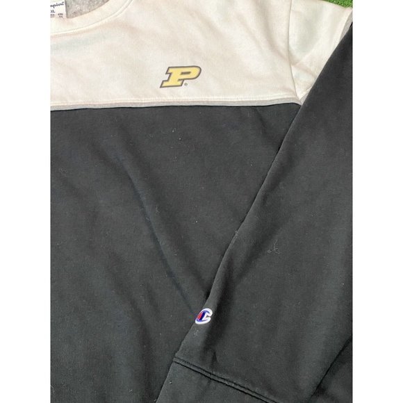 Champion Purdue‎ Boilmakers Crewneck Sweatshirt Black Mens Sz XXL - Picture 3 of 6